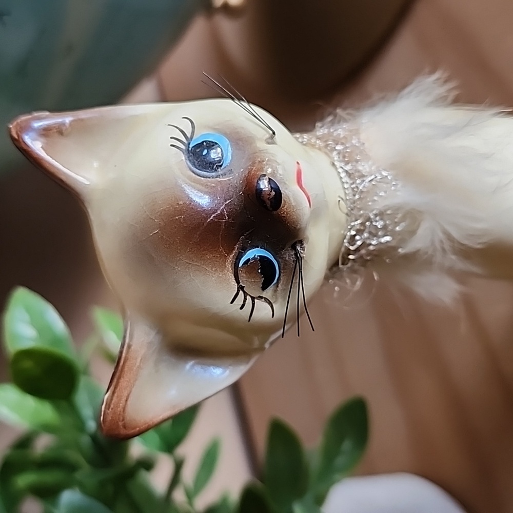 Vintage MCM siamese cat figurine - Picture 7 of 16